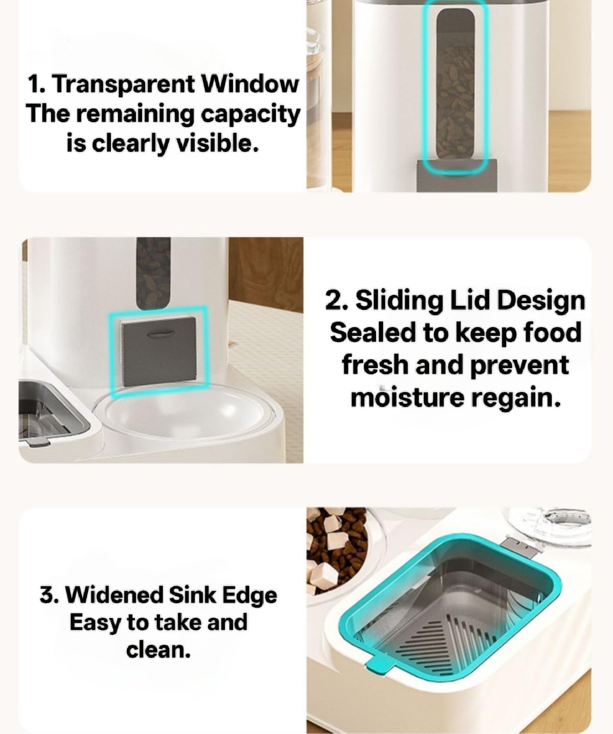 Green Living Pet Automatic Feeder,Water Feeder:Self-Balancing Environmental Feeder Solution