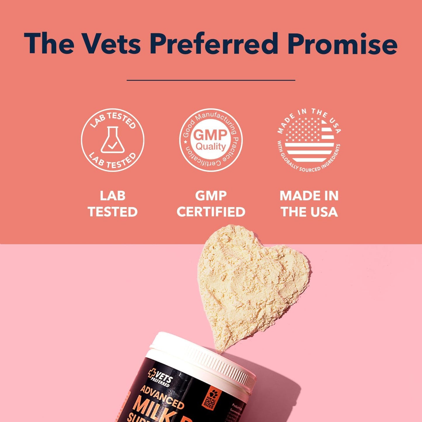 Vets Preferred Puppy Milk Replacement Formula - Dog Milk Replacer Powder Supplement for Pregnant, Lactating, Aging Dogs - Enriched with Colostrum - Nutritious Nursing Formula for Puppies - 12 Oz