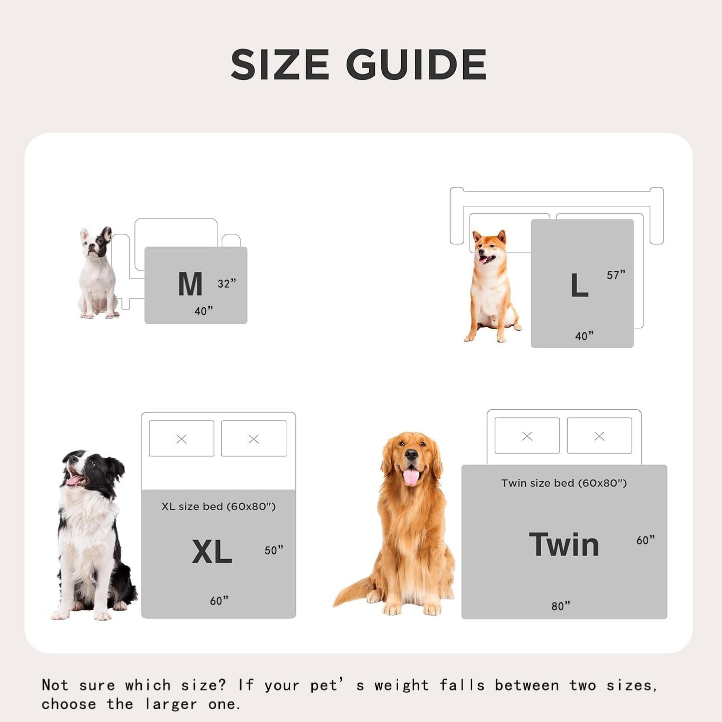 Smiry Waterproof Dog Bed Blanket, Leakproof Pet Throw Blanket for Bed Couch Sofa, Reversible Sherpa Fleece Furniture Protector Cover for Small Medium Large Dogs Cats (Dusty Pink, 50x60 inches)