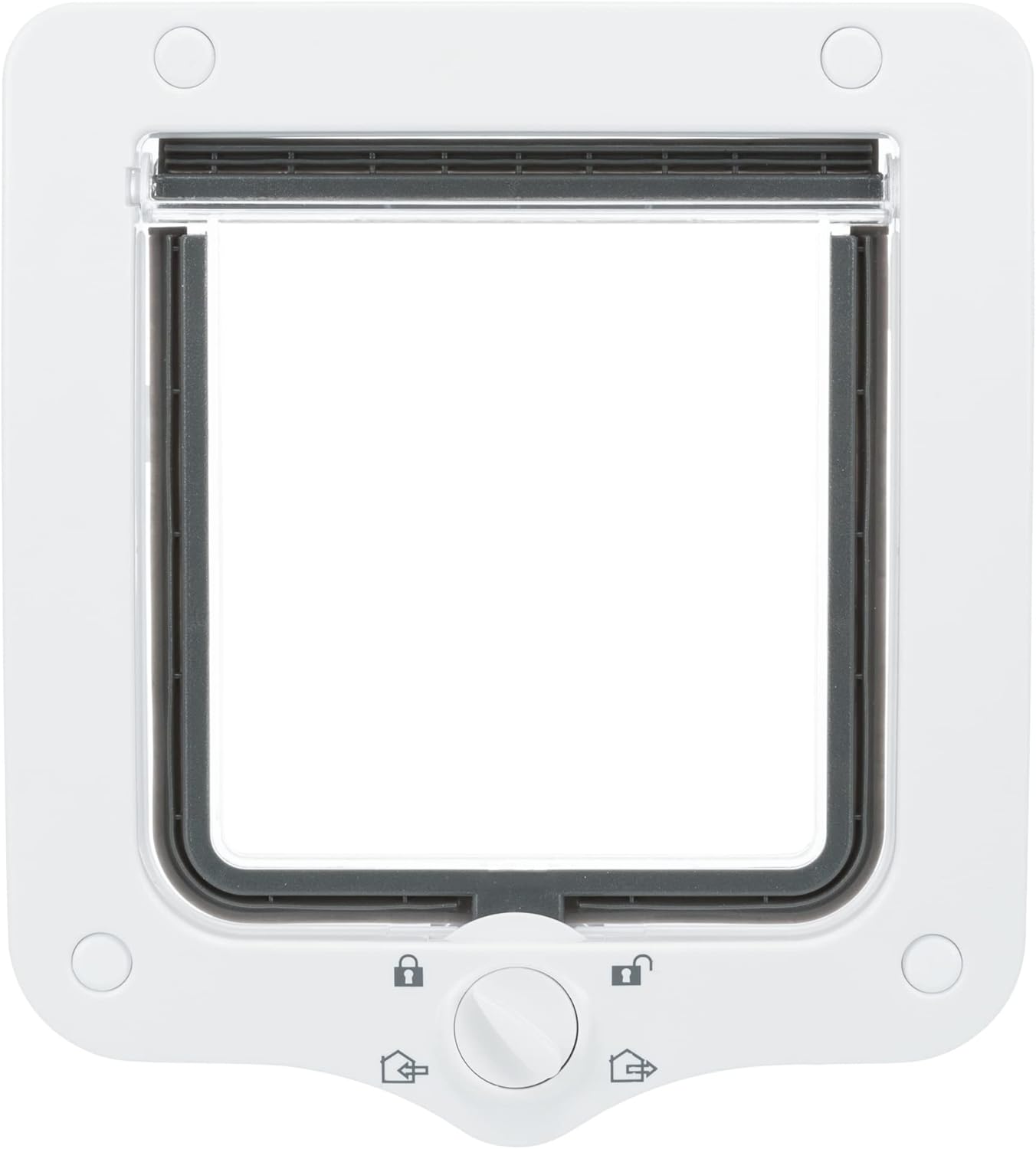 Trixie 4-Way Cat Flap, White, 490 g