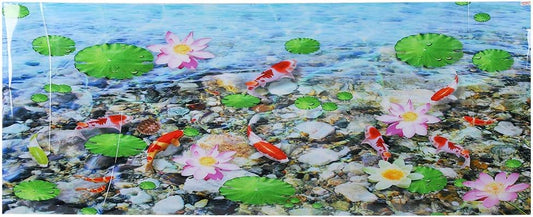 Fish Tank Background Decor Paper, Aquarium Backdrop Sticker, PVC Adhesive Decals with High Transparency and Feature, Bright Color Non - Fading Fish Tank Backdrop for AQU