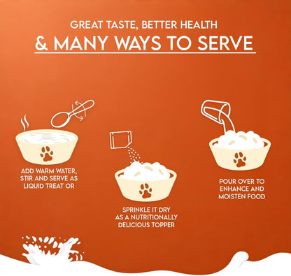 Pawfect Nature's Sip Camel Milk Powder with Papaya, Banana, Broccoli & Flaxseeds| Easily Digestible| Pre & Probiotics| Healthy Topper| Low Glycemic| Hydration Support| 30 Scoops| (150g/5.29oz)