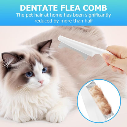 Kakalote Carpet Rake for Pet Hair Removal, 20"- 55" Adjustable Long Handle Cat Dog Fur Rakes Scraper Carpet Broom for Carpets, Rugs, Mats, with 2pcs Hair Shaving Comb(3pc Sets)