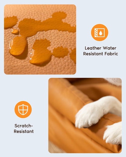 Dog Car Seat, Carseat for Medium Sized Dog, Dogbed for Car Back Seat, Travel Bed with Storage Pockets, Travel Accessories