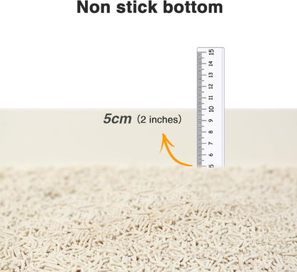 Cat Litter 12LB/2 Packs Dust-Free Clumping Tofu Cat Litter Quickly Absorb Odors Toilet Can Flush Into The Toilet Pure Natural tofu cat Litter (Original Flavor)