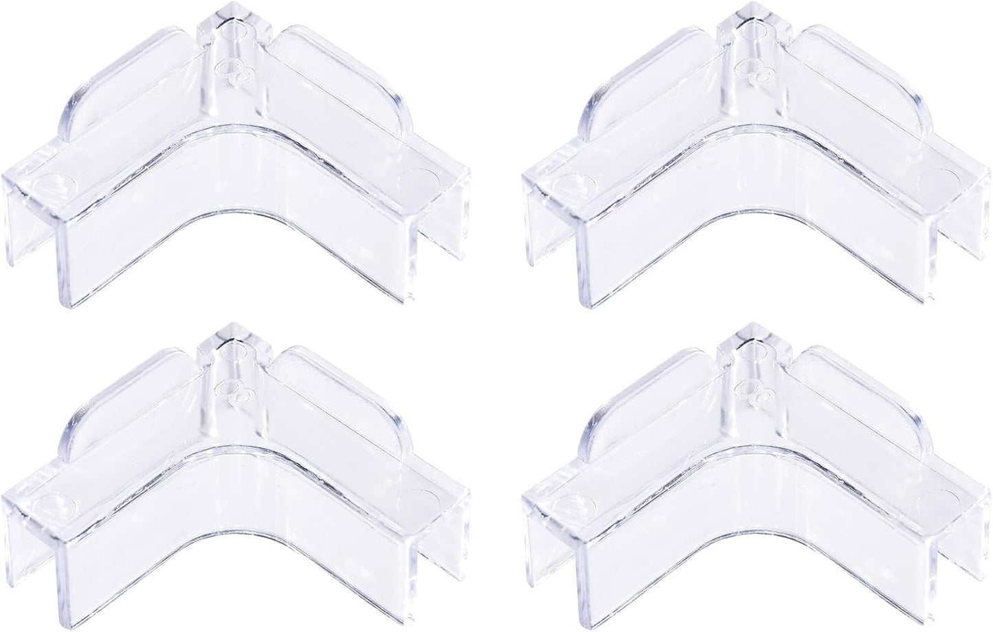 Hipanda Aquarium Hood Fish Tank top Cover, Terrarium lid Plastic Grid with 4-Piece Set Corner Protectors. Prevents Jumping (Fit 8MM/0.3inch Glass Black)