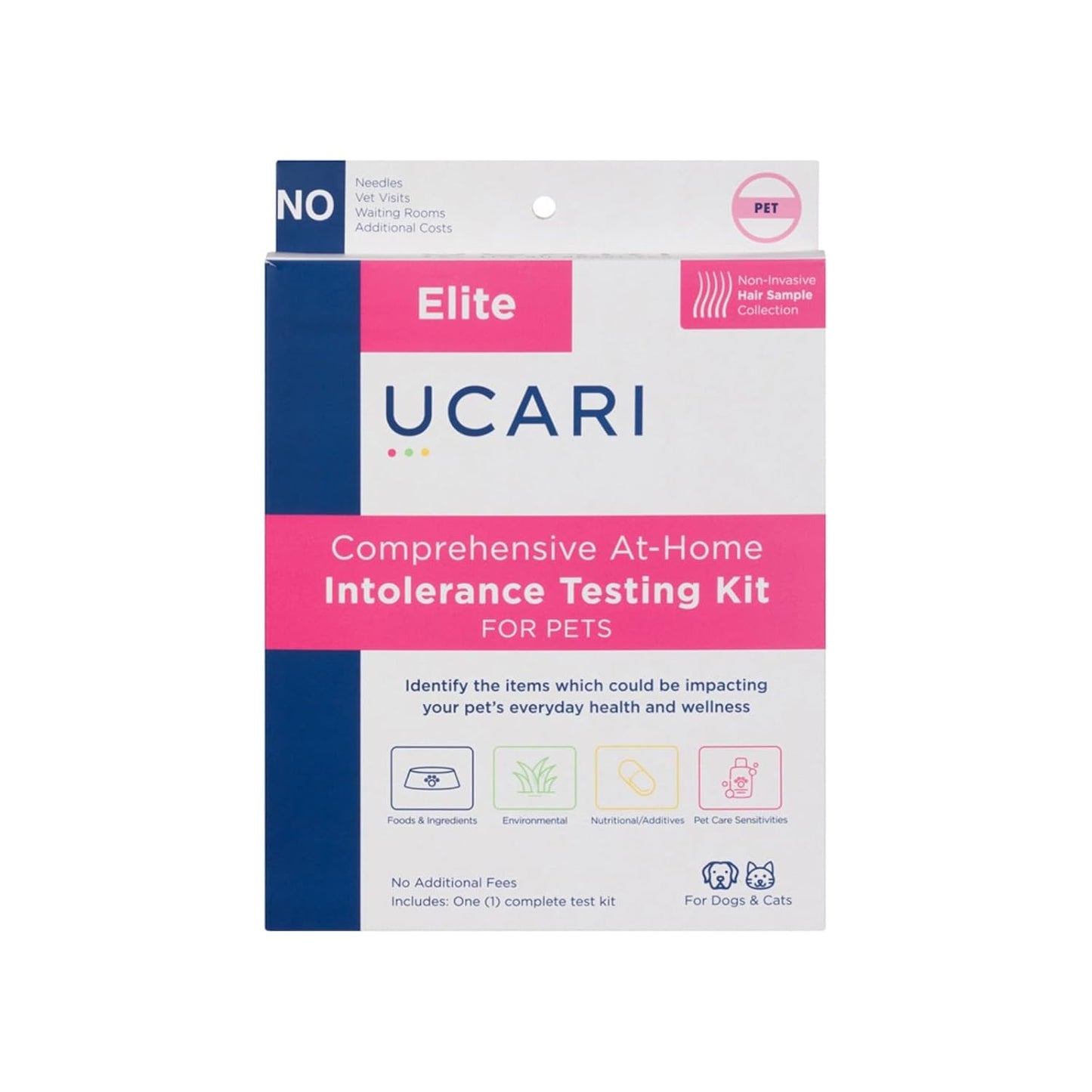 UCARI Pet Sensitivity Test | Screens for 1000+ Intolerances | Food & Environment Analysis | Painless Home Test Hair Sample Method | Results in 48 Hours | Cats & Dogs