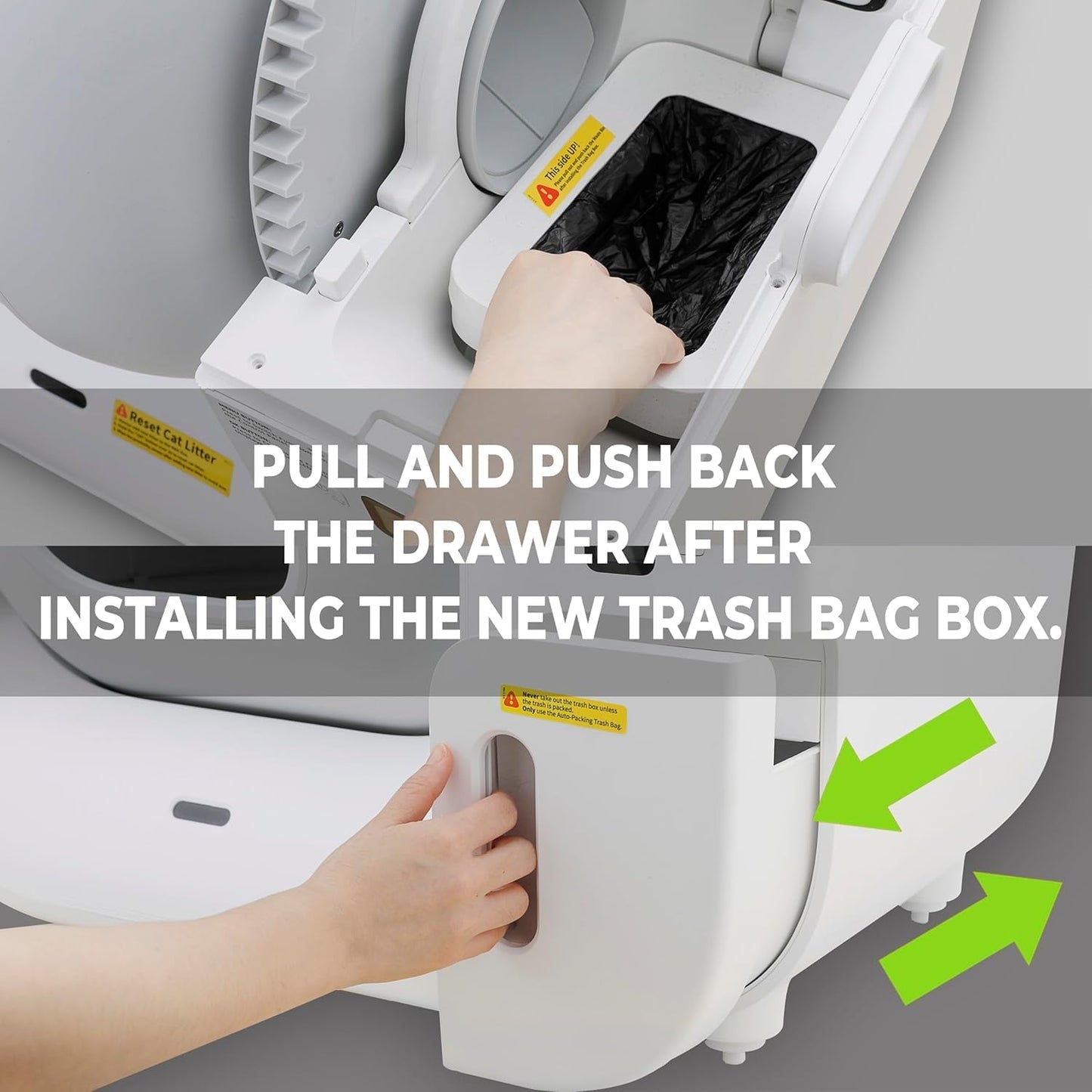 Furbulous Auto-Packing Litter Box Trash Box(for Furbulous True Odor-Free Self Cleaning & Packing Litter Box)