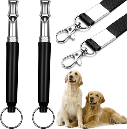 Ultrasonic Dog Whistles - Ultra-Wide Frequency for All Dog Breeds, Professional Silent Recall Training Whistle