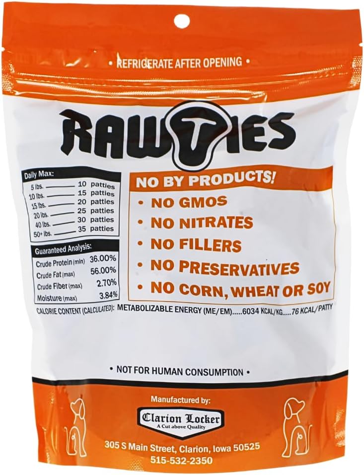 Premium Freeze-Dried Raw Beef Patties for Dogs – 100% USA-Sourced Raw Meat Dog Food – Grain-Free, No Fillers, High Protein Nutrition for Small & Large Breeds