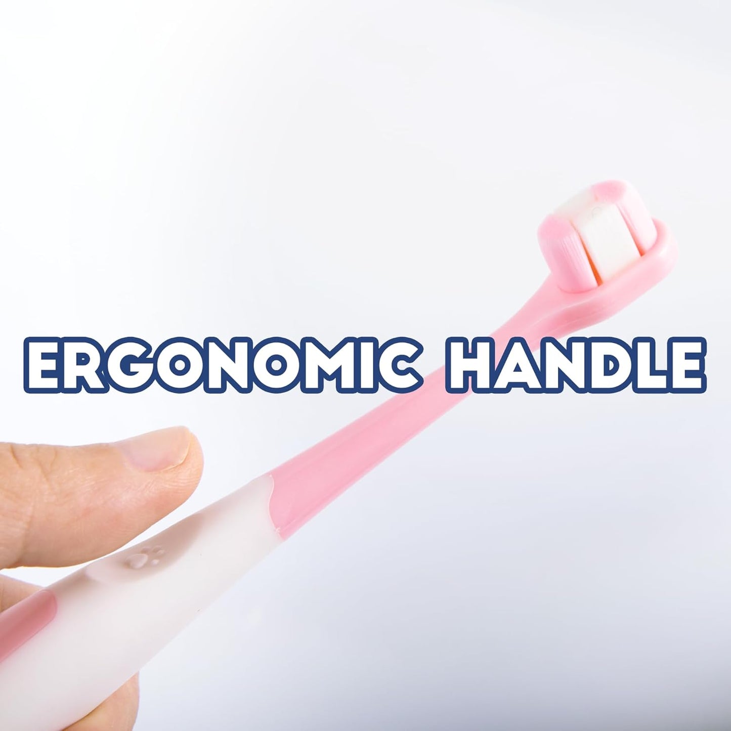 Small Dog Toothbrush, Cat & Puppy Tooth Brushing Kit, Ultra Soft & Mini Head Teeth Brush for Kitten & Tiny Pet, Doggy Toothbrushes Deep Dental Clean, 2 PCS, Blue