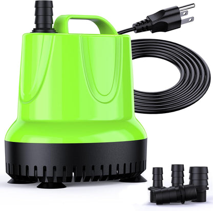 FREESEA Fountain Submersible Water Pump: 660GPH 40W Small Sump Pump - Pond Pump for Outdoor Hydroponic Statuary Waterfall Aquarium Fish Tank