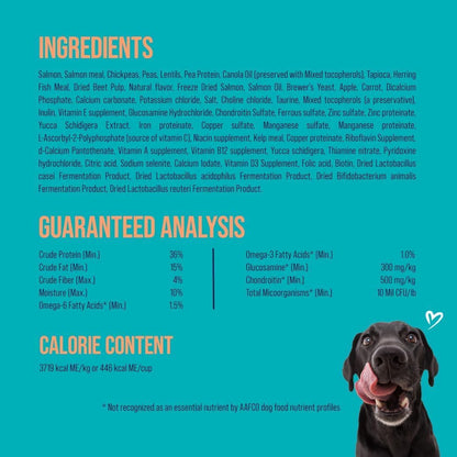 Stewart Raw Coated Dog Food, Salmon & Vegetable Recipe, 10 Pound Bag, Freeze Dried Salmon Powder Coating