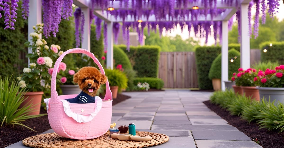 Pet Sling Carrier for Small Dogs and Cats, Cotton Chest Purse with Storage Pocket, Pink, 5-14lbs Capacity, for mom Gifts,Hands-Free Travel (Pink, Large)