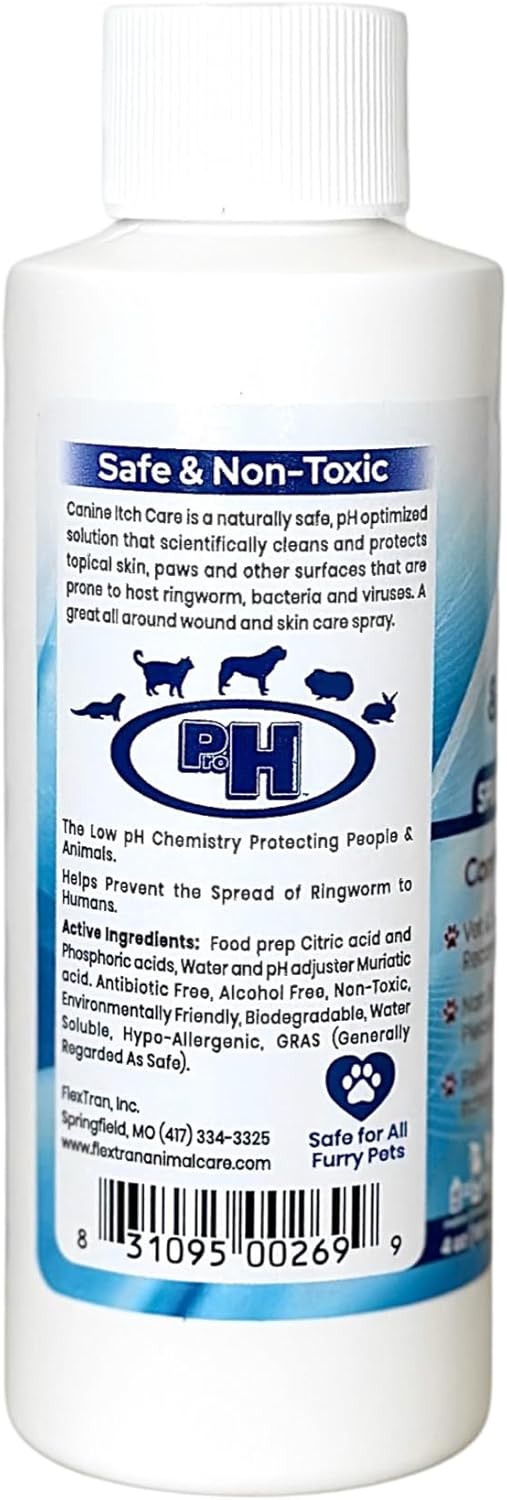 Canine Itch Care Hot Spot Spray & Itch Relief For Dogs and Cat. Remedy for Dog Itching, Dry Skin, Rash, Ringworm, Dermatitis, Itchy Paw, Irritation on Skin, Skin Allergy, Wound Care (Makes 32 oz)