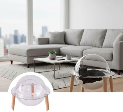 Space Capsule Cat Bed with Design for Modern Indoor Cat Homes