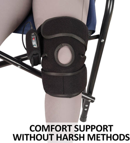 Schneiders EquiCare LED Red Light Human Knee Wrap for Horses | 660nm Red & 850nm Near-Infrared Light | Cordless Comfort Wrap for Everyday Knee Use