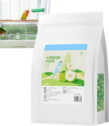 Absorbent Bird Cage Bedding, Nesting Litter Sand, 11.81x7.87x3.15 inches Cage Liner with Soft Texture, Bird Bedding, Cages Accessory with Safe Design, Pet Supply for Conure and Parakeet