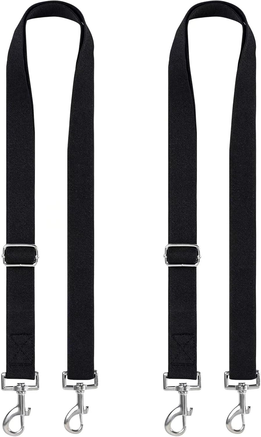 Premium Horse Blanket Sheet Leg Straps, 2 Pcs Adjustable 27.55" to 55" Length, Replacement Stretchy Belly Strap with Double Swivel Snaps