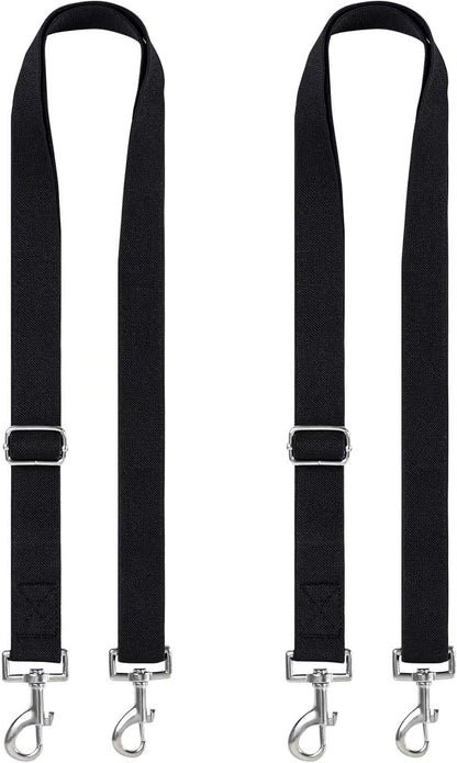 Premium Horse Blanket Sheet Leg Straps, 2 Pcs Adjustable 27.55" to 55" Length, Replacement Stretchy Belly Strap with Double Swivel Snaps