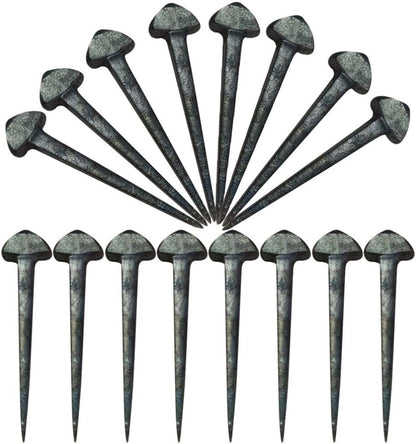 50Pcs Iron Horseshoe Nails for Hoof Care, Durable Low Carbon Steel Horse Accessories with Sharp Beveled Design for Easy Application Farrier Tools for Daily Use