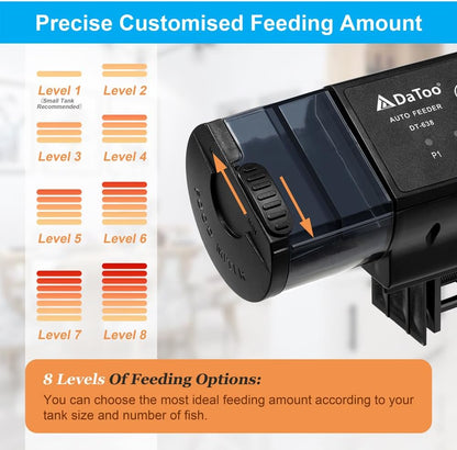 Aquarium Automatic Fish Feeder for Small Tank Auto Fish Food Dispenser Timer Vacation Betta Feeder with Moisture-Proof Air Hole