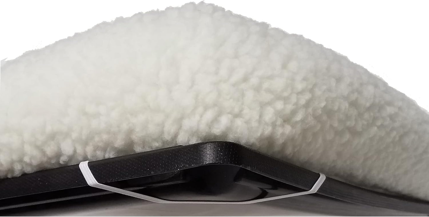 MidWest Homes for Pets QuietTime XXS Dog Bed – White Fleece Bolster, Ultra-Soft and Machine Washable, Fits 18-Inch Crates and Carriers, for Small Dogs and Cats