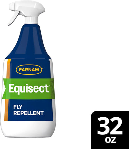 Farnam Equisect Water-Based Botanical Fly Repellent with Herbal Scent for Horses, Dogs and Cats, 32 Ounces
