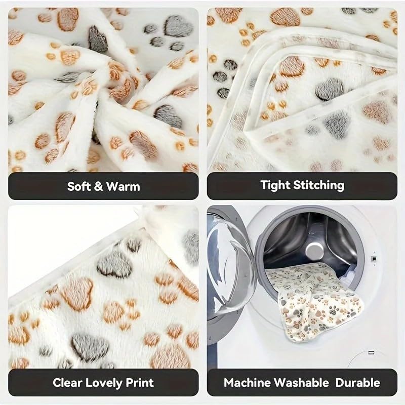 Dog Blankets Cat Pet Blankets Kit Fluffy Fleece Soft Throw Furniture Sofa Couch Bed Cover for Dog Puppy Cat All Pet 3pcs