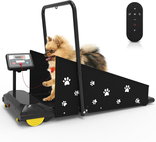 REDLIRO Dog Treadmill - Pet Indoor Treadmill for Medium/Small - Weight Capacity 265 lbs - Dog Fitness Running Machine with Remote Control & Display Screen
