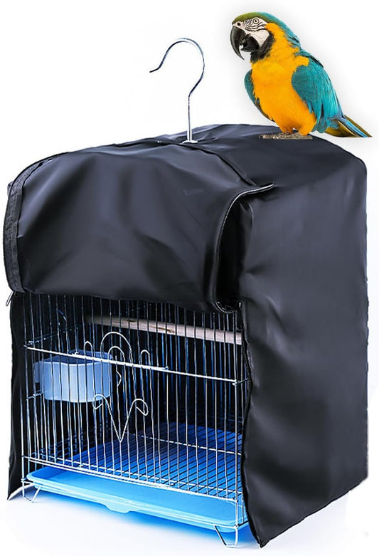 Bird Cage Cover for Night, Bird Cage Cover Shield, Black-Out Birdcage Cover, Good Night Windproof Light-Proof Cage Accessories for Parakeets Lovebirds Parrot (Only Covers)