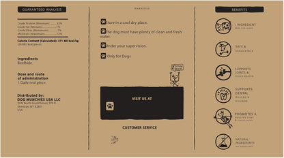 Retriever Roll 8-9 inch Natural Rawhide (20 Pack) - Dog Chew Treats