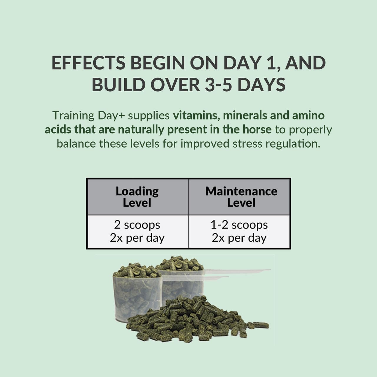 Perfect Prep EQ Training Day+ Pellets Show Safe Horse Calming Supplement (3 lb)