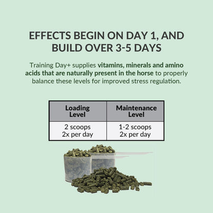 Perfect Prep EQ Training Day+ Pellets Show Safe Horse Calming Supplement (3 lb)