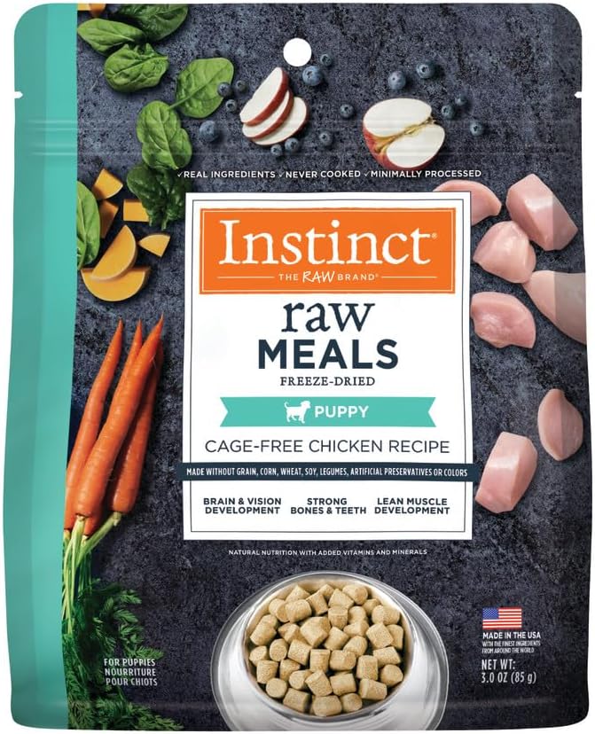 Instinct Raw Meals Freeze-Dried Puppy Chicken Dog Food, 3 oz. Bag