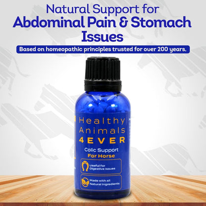 HA4E - Horse Colic Support - Reduces Abdominal Pain & Stomach Issues - Highly Effective, Natural Homeopathic Supplement - 300 Tablets