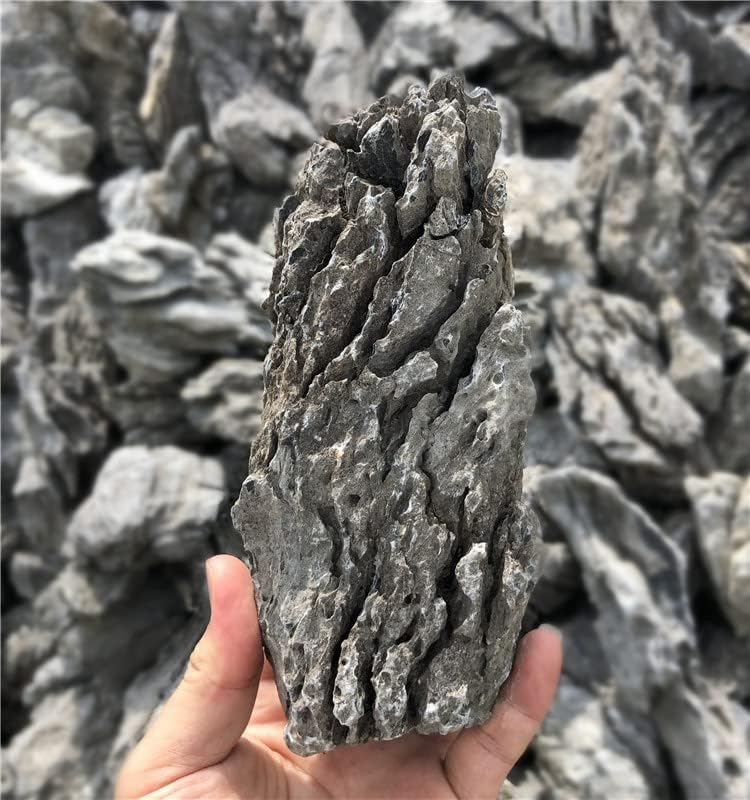 KINGRUI Natural Seiryu Rock Stone 11lb Dragon Stone for Aquarium Landscaping Models Fish Tank Decoration Reptile and Amphibian enclosures 3-6inch