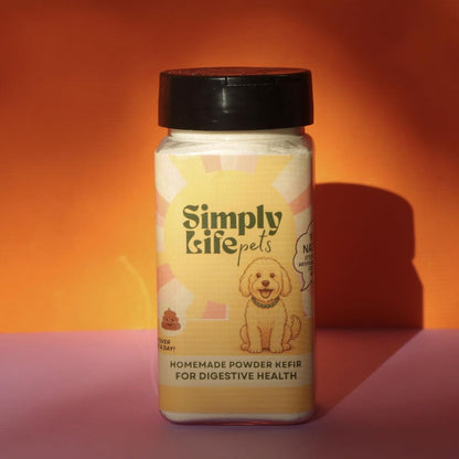 Simply Life Pets Kefir Powder Probiotic for Dogs & Cats, Freeze-Dried – Natural Digestive & Immune Support (1oz)