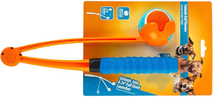 Retractable Dog with Bright Tennis Beads Grip for Long-Distance Throws – Portable Exercise Tool for All Breeds Easy Unsullied Dog Ball Starter