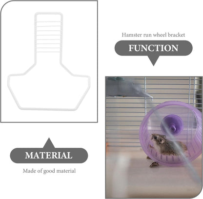 Hamster Running Wheel Bracket Iron Stand Small Pet Wheel Holder for Hamsters and Small Animals