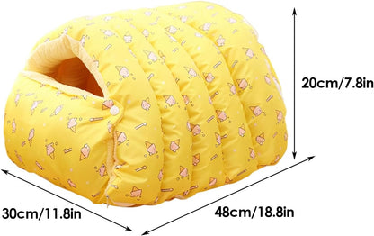 Cat Bed, Removable Warm Soft House, Semi Enclosed Washable Cat Sleeping, and Sturdy Design, Provides Comfort and Warmth, Pet Bed, Small Dog Kitten Home Travel Bedroom Living Room