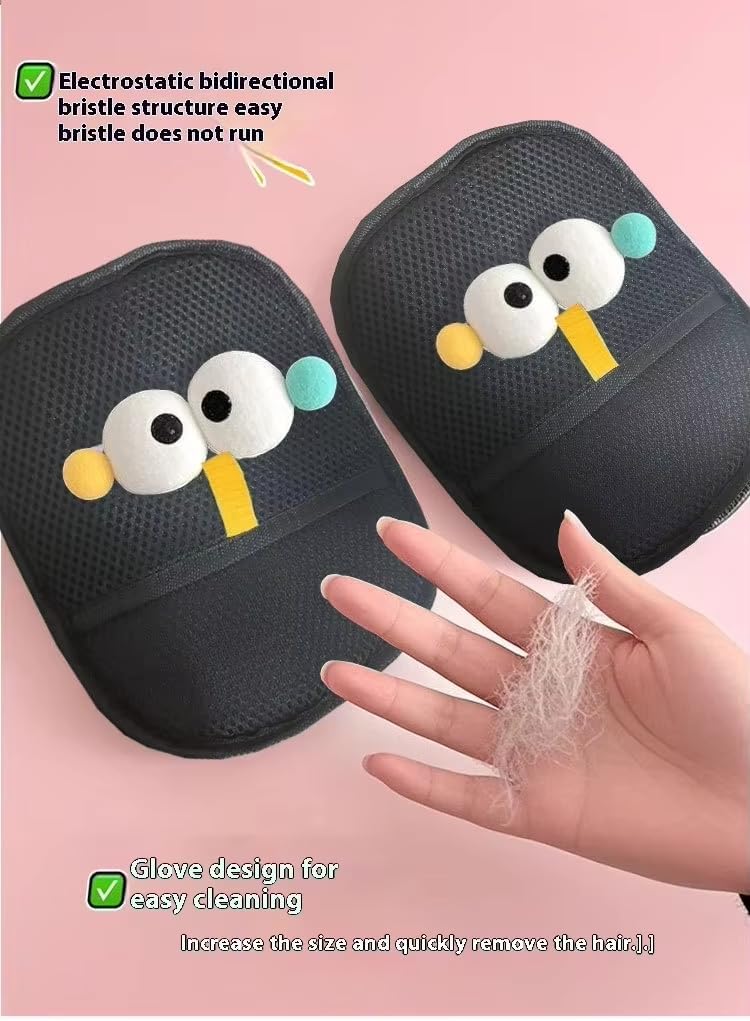 Pet Hair Removal Glove Premium Electrostatic for Dogs & Cats – Reusable Grooming Mitt for Shedding Control – Gentle Fur Remover for Long & Short Hair – Soft, Non-Slip Deshedding Tool