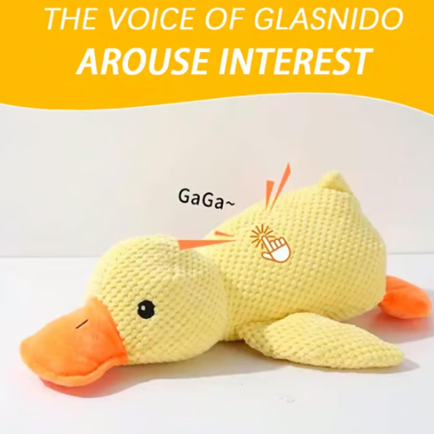 3 PCS Calming Emotional Support Yellow Duck Stuffed Dog Toy Calming Emotional Support Duck Stuffed Dog Toy (Green(S+M+L))