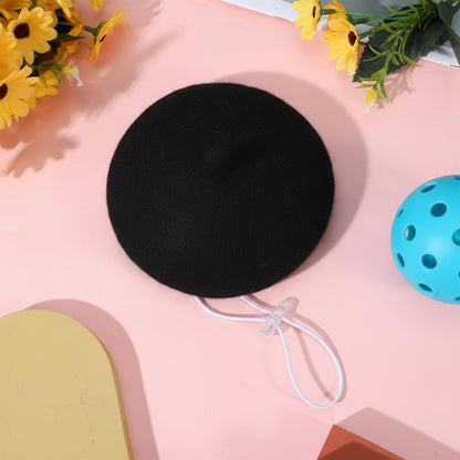 Dog Beret Dog Cat Hats, Funny Artist Dogs Hat, French Mushroom Artist Fedora Hat Pet Headwear Decor Christmas Costume Hair Accessory Photo Props