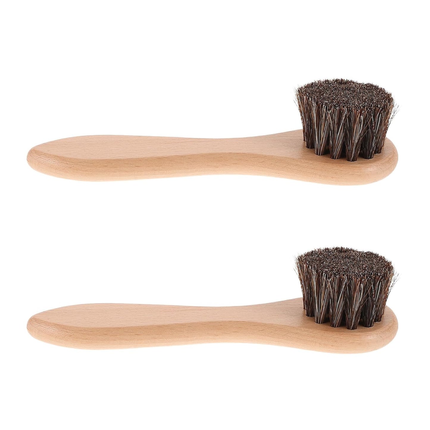 2Pcs Small Animal Bath Brush with Soft Wood Bristle, 4-Inch Grooming Comb for Hamsters, Guinea Pigs, and Rabbits, Comfortable Massage Pet Bathing Tool for Small Pets