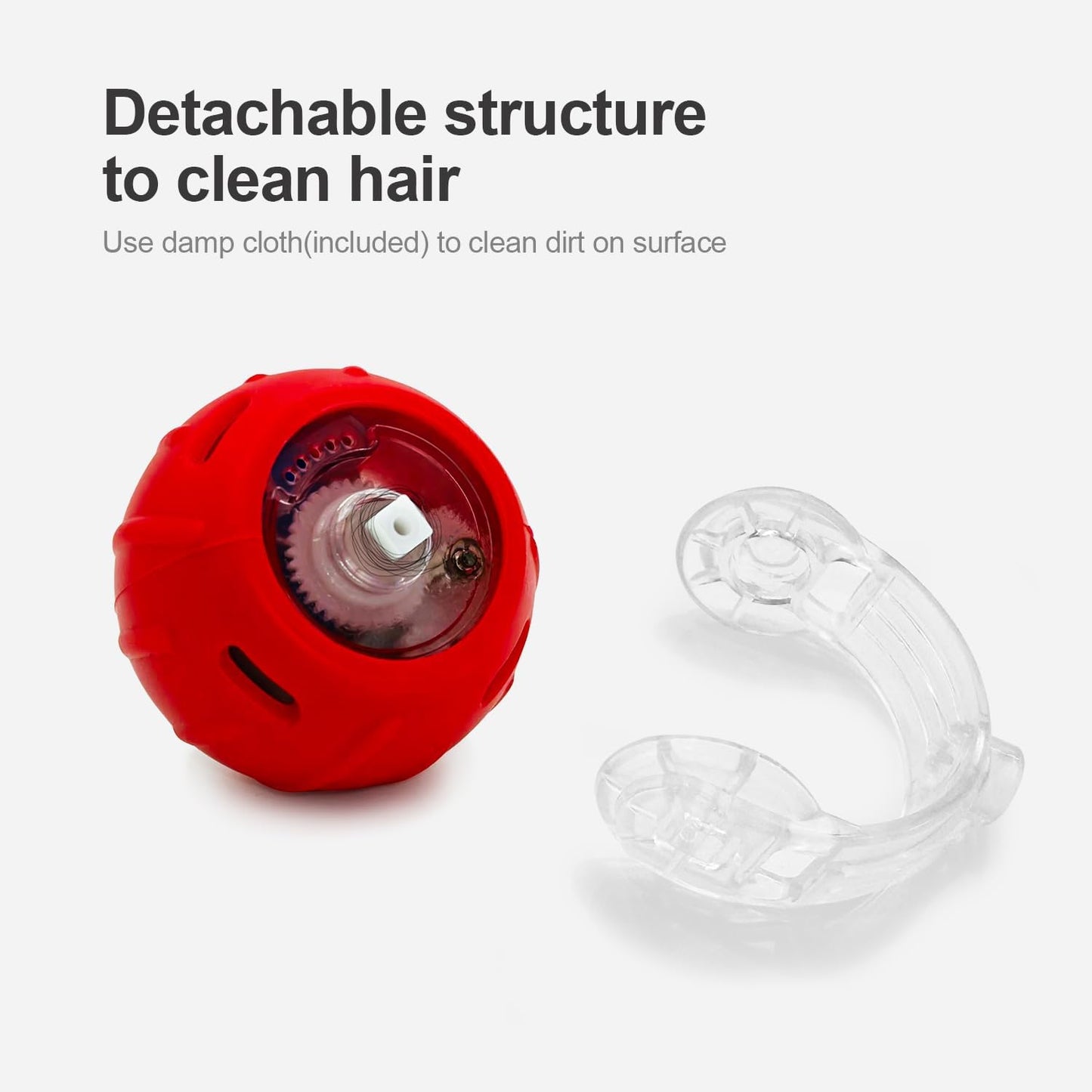 Interactive Cat Toys for Indoor Cats,The 3rd Generation Agile Moving Cat Ball with Elastic Mesh Tail,Automatic Kitten Toys for Bored Indoor Cats,Motion Activated(Silicone Ball)