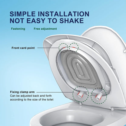 Cat Toilet Training Kit Cat Toilet Trainer Kit for Teach Cat to Use Toilet Cat Toilet Training System Universal Reusable Kitty Toilet Training Kit (White Tray, 1 Gray Inner