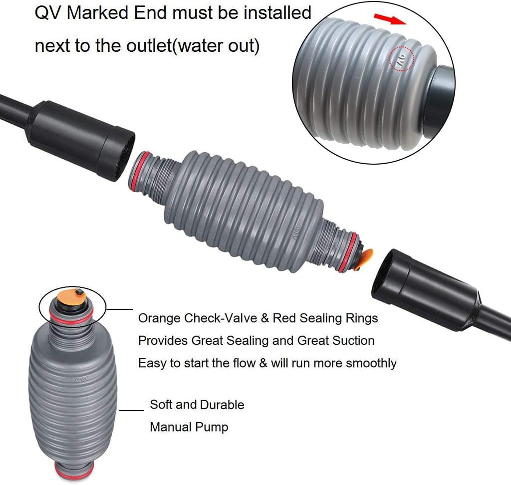 boxtech Fish Tank Water Change, Vacuum Siphon Water Changer Pump Sand Cleaner for Aquarium Water Filter
