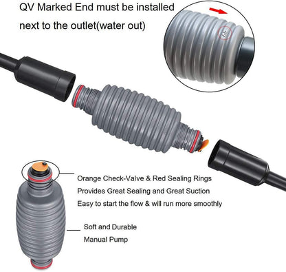 boxtech Fish Tank Water Change, Vacuum Siphon Water Changer Pump Sand Cleaner for Aquarium Water Filter