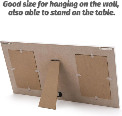 Dog Memorial Gifts for Loss of Dog, Pet Sympathy Gifts for Dogs Cats Owners Pet Memorial Frame for Loss of Dogs, White Pet Remembrance Frame for Double Picture 4×6 IN